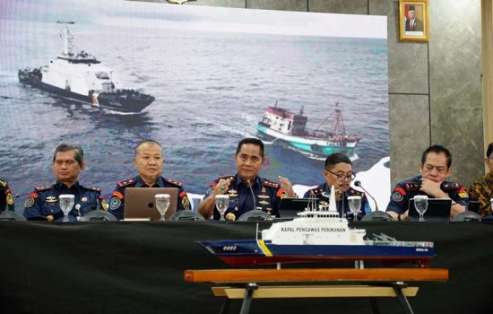 Konferensi Pers PSDKP Kementerian Kelautan dan Perikanan (KKP) di Jakarta. (Foto: Humas KKP)