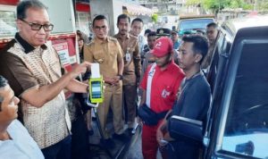 Pemko Tanjungpinang Launching Fuel Card Di SPBU Batu 10 Tanjungpinang. (Foto: Roland/Presmedia.id)