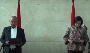Ketua Badan Anggaran (Banggar) DPR RI Said Abdullah (kiri) bersama Menteri Keuangan Sri Mulyani Indrawati (kanan) dalam Press Statement - Rapat Paripurna DPR RI di Jakarta, Kamis (19/9/2024). (Foto: Ismadi Amrin/InfoPublik)