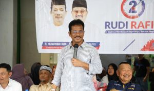 Calon Gubernur Kepri HM.Rudi saat menggelar kampanye di Batam.