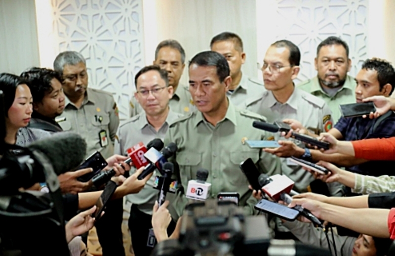 Menteri Pertanian Andi Amran Sulaiman saat memberi keterangan pada media. (Foto: infopublik)
