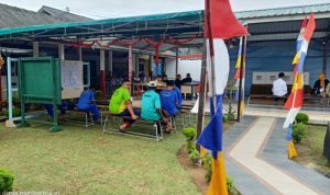 Suasana WBP saat menggunakan hak suaranya pada Pemilu 2024 lalu di Lapas Umum Kelas IIA Tanjungpinang. (Foto: Hasura/Presmedia.id)