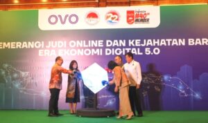 Seminar Nasional bertajuk Memerangi Judi Online dan Kejahatan Baru Era ekonomi Digital 5.0 di Jakarta. (Foto: Menkomdigti)