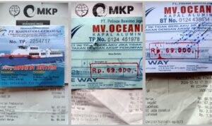Data Tiket dan warga yang dibeli dari Konter Kapal Feri tetapi tetap dikenakan layanan biaya Rp1,500 rupiah setiap orang.