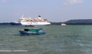 Kondisi perairan Wilayah Timur Kabupaten Bintan yang menjadi alur lalu lintas perkapalan. (Foto: Hasura/Presmedia.id)