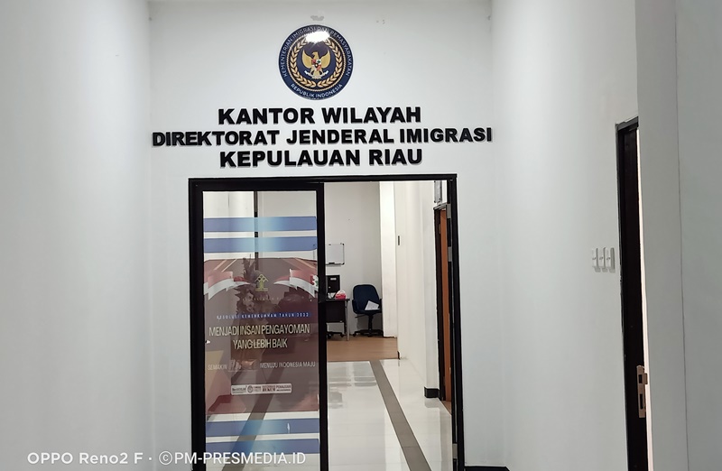 Kantor Kanwil Ditjen Imigrasi Kepri di Tanjungpinang. (Foto: Presmedia.id)