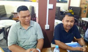 Manager Operasi 1 PT Pelinda Canang Tanjungpinang,Alfensius Romyco saat didampingi humas. (Foto: Roland/Presmedia.id)