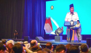 Presiden menyampaikan sambutan pada pembukaan Konvensi dan Pameran Tahunan ke-49 Indonesian Petroleum Association (IPA Convex) Tahun 2025 yang digelar di Nusantara Hall, ICE BSD, Kabupaten Tangerang, Rabu (21/5/2025). (Foto: BPMI Setpres)