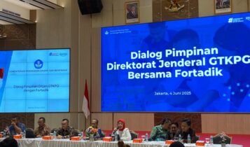 Dirjen GTK-PG, Nunuk Suryani, dalam Dialog Pimpinan Direktorat Jenderal GTKPG bersama media. (Foto Pasha Yudha Ernowo Infopublik.id)