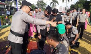 Sebanyak 33 personel naik pangkat di Polresta Tanjungpinang. (Foto: Humas)