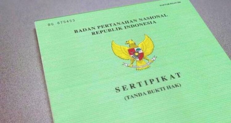 Dok-Sertifikat Tanda bukti Hak Tanah.