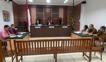 Sidang Pembacaan putusan praperadilan tersangka Korupsi Heri Kafano di PN Batam dalam kasus pengelolaan Pendapatan Negara Bukan Pajak (PNBP) jasa pemanduan dan penundaan kapal di wilayah pelabuhan Batam. (istimewa)   