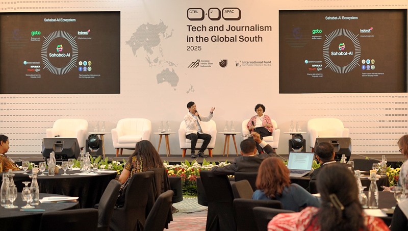 Konferensi Regional CTRL+J Asia Pacific 2025 yang digelar pada 22–24 Juli 2025 di Hotel Le Meridien, Jakarta untuk membangun ekosistem informasi digital yang lebih sehat, etis, dan berkualitas di tengah kemajuan teknologi AI. (Foto: dok AMSI)