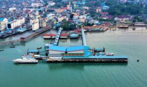 Kawasan Pelabuhan Sri Bintan Pura Tanjungpinang sebagai lokasi pemungutan e-ticketing yang diduga Korupsi dan pungli oleh operator dan vendor aplikasi. (Foto Pelindo)