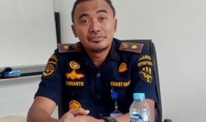 Kepala KSOP Tanjungpinang, Febbrianto D. Iskandar mengaku telah diperiksa Jaksa atas dugaan korupsi biaya layanan e-tiketing di Pelabuhan. (Foto-Presmedia.id)