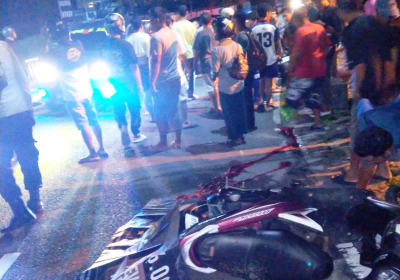 Seorang pelajar berinisial TAH (16) pengendara Yamaha Mio Soul BP 5674 WG tewas usai bersenggolan dengan Mobil Honda HRV BP 1667 RG di Jalan Kamboja tepatnya didepan Gg. Melur , Kota Tanjungpinang. (Foto: Humas Polresta)
