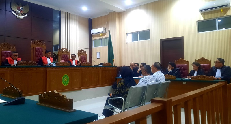 Sidang Putusan Kasus Korupsi dengan tiga terdakwa di PN Tanjungpinang Sidang Putusan Kasus Korupsi dengan tiga terdakwa di PN Tanjungpinang, Rabu (23/7/2025).