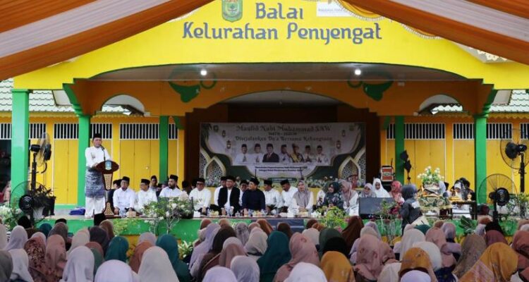 Peringatan Maulid Nabi Muhammad SAW 1447 H yang digelar di Pulau Penyengat, Kota Tanjungpinang, Jumat (5/9/2025).