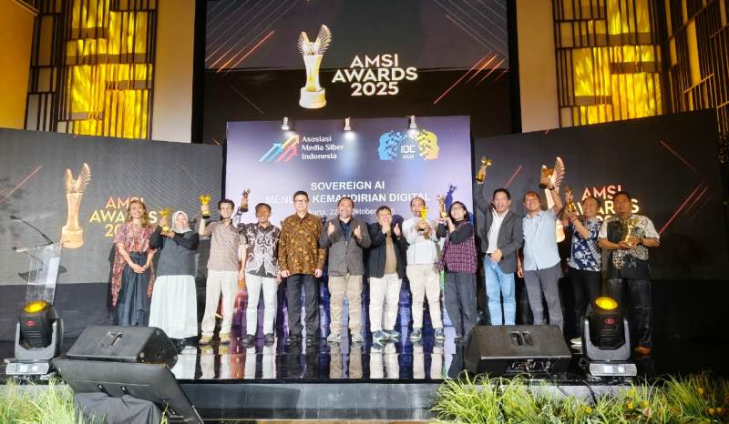 AMSI Award 2025 Dorong Inovasi Media di Tengah Tantangan Disrupsi Digital dan AI Peserta AMSI Award 2025 saat diumumkan. (Foto: AMSI)