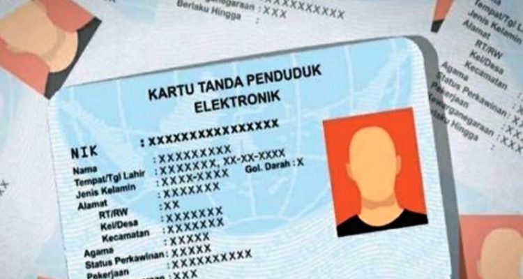 Ilustrasi Blanko KTP yang dikeluarkan dinas Kependudukan untuk Warga.
