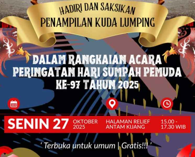 Sambut Hari Sumpah Pemuda ke-97, Bintan Gelar Festival Pemuda Berkarya 27–28 Oktober 2025 Pemerintah Kabupaten Bintan gelar Festival Pemuda Berkarya untuk rayakan Hari Sumpah Pemuda ke-97. Ayo datang dan ramaikan acaranya di Kijang!